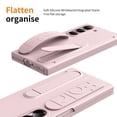 thumbnail image 3 of Funda para teléfono YQODSZ para Samsung Galaxy Z Fold 6, rosa, con correa, 3 of 7