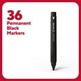 thumbnail image 2 of Staples TRU RED Pen Permanent Markers Fine Tip Black 36/Pack TR54545, 2 of 8