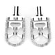 thumbnail image 4 of 1 par de estriberas universales modificadas para motocicleta, Pedal reposapiés, accesorio para automóvil (plateado), 4 of 8