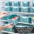 thumbnail image 6 of OAVQHLG3B 5 Pack Plastic Food Storage Containers, Fresh Vegetable Fruit Storage Containers for Refrigerator, Kitchen Produce Container with a Draining Basket, BPA Free, 6 of 9