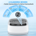 thumbnail image 4 of Loheer Ultrasonic Jewelry Cleaner, 23 oz 45KHz Ultrasonic Cleaner Machine with Digital Timer, 4 Cleaning Modes, for Jewelry, Glasses, Retainer, Watch Strap, Home and Travel Use, 4 of 8