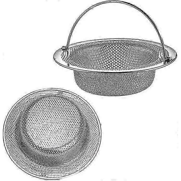 2 Pcs Kitchen Sink Strainer Sink Strainer With Stainless Steel Handle, Kitchen Sink Grid Kitchen Sink Stopper(110mm)