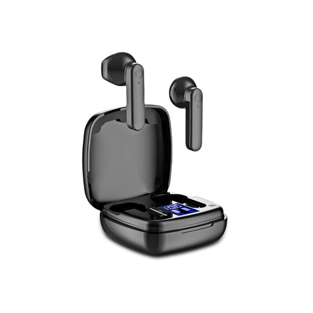 Auriculares inalámbricos Auriculares V5.1 compatibles con Bluetooth Cancelación de ruido Auriculares de música de alta fidelidad Control táctil Viajes Deportes Negro 1 par Inevent EL005398-01B