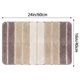 thumbnail image 6 of Unique Bargains Non Slip Bathroom Rug Water Absorbent Soft Shaggy Rubber Back Bath Rugs Pink 16" x 24", 6 of 6