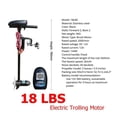 thumbnail image 3 of DC12 V 18 LBS/28 LBS Electric Trolling Motor ,Outboard Engine, Boat Propeller, For Fishing Boat Rowing Kayak Canoe ,Easy to Install, 3 of 7