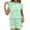 short sets 92#Light Green, variant on WAYUTE 2 Piece Sets for Women Casual Short Sleeve Top with Textured Fabric Solid Color Comfort Shorts Set Stylish Summer Outfit