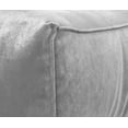 thumbnail image 3 of Fauteuil poire Gouchee Home Rock Velvet Argent – Velours polyester de qualité adapté aux adultes et aux adolescents, siège léger et portable pour dortoir ou salon, 3 of 5