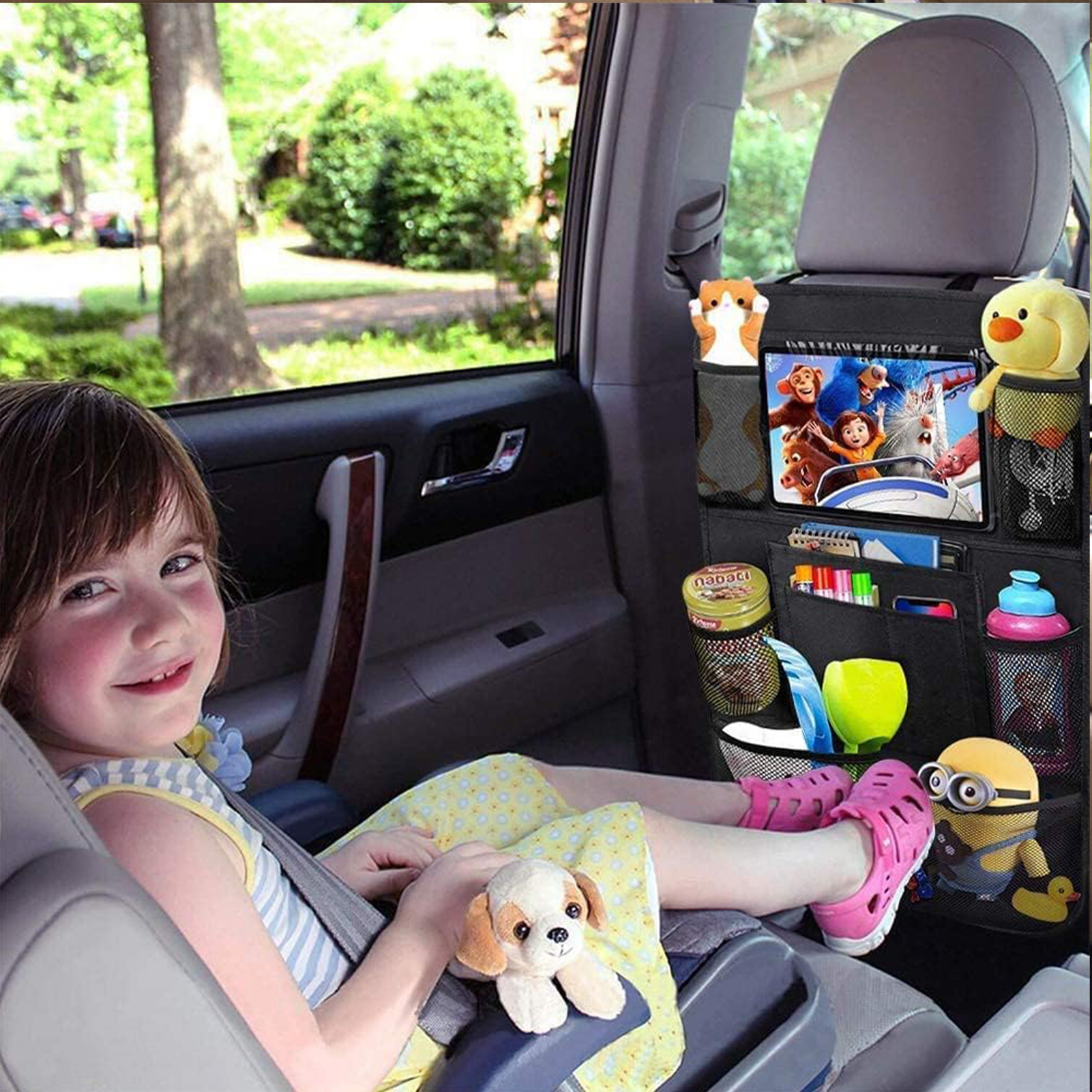 CYRICO Car Backseat Organizer, 2-Pack, with Tablet Holder photo 6