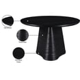 thumbnail image 6 of Meridian Furniture Bernada Black Wood and Oak Veneer Dining Table, 6 of 13