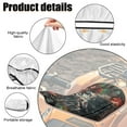 thumbnail image 6 of Renewold Universal ATV Seat Cover 25x10 Inch with Elastic Edge, Waterproof & Non-Slip Four Wheeler Seat Cover Fit for Honda Rancher 420, Polaris Sportsman 450, Deer Maple American Flag, 6 of 7