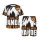 thumbnail image 1 of Balery Not All Who Wander Are Lost4 Conjunto de Pijama Infantil de Manga Corta con Estampado – Ropa de Dormir de Algodón Suave-Medium, 1 of 6