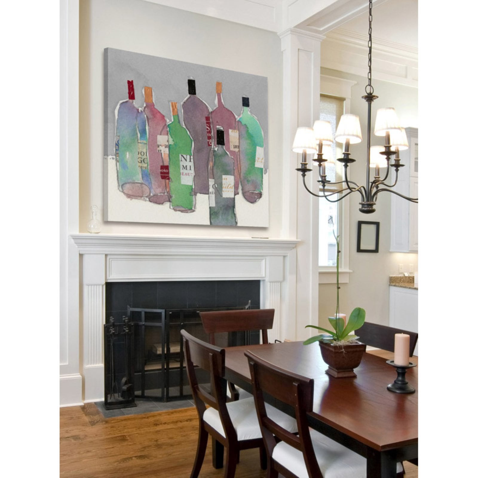 "Wine Party II" Painting Print on Wrapped Canvas