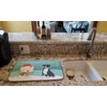 thumbnail image 2 of Black Boxer and Snowman Christmas Dish Drying Mat, 2 of 2