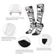 thumbnail image 5 of Vsdgher Skull and palm leaves Print Thigh High Socks Extra Long Stretchy Sock Women Over Knee High Opaque Stocking Daily Wear, 5 of 5