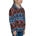 thumbnail image 3 of Lsque Vintage Corn Pattern in Red Blue Patten Youth Hoodie Sweatshirt Pullover with Kangaroo Pocket Boys and Girls Hoodie Warm Hoodie for Kids-Large, 3 of 6