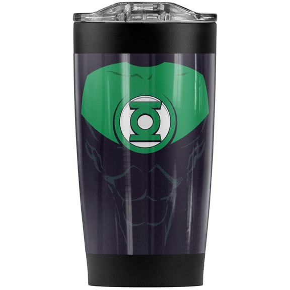 Green Lantern Jon Stewart Stainless Steel Tumbler 20 oz Coffee Travel Mug/Cup, Vacuum Insulated & Double Wall with Leakproof Sliding Lid | Great for Hot Drinks and Cold Beverages