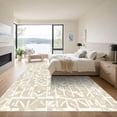 thumbnail image 3 of ODIKA 5'x7' Machine Washable Non-Slip Area Rug, Geometric Beige High Traffic Rug, Beige, 1050015, 3 of 7