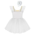 thumbnail image 3 of YONGHS Kids Girls Ballerina Swan Lake Dance Leotard Dress Tutu Skirt Dancewear, 3 of 7