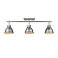 thumbnail image 4 of Duncan 3 Light Semi-Flush - Track Light in Pewter with Pewter Shades, 4 of 5