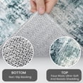 thumbnail image 5 of iOhouze Throw Rug with Rubber Backing Abstract Small Area Rugs 2x3 Washable Rugs Non Slip Low Pile Soft Printed Faux Wool Door Mat for Entrance Entryway Foyer Kitchen Bedroom, Sage Grey, 5 of 9