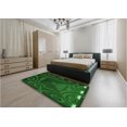 thumbnail image 5 of Ahgly Company Machine Washable Indoor Rectangle Transitional Green Area Rugs, 4' x 6', 5 of 7
