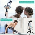 thumbnail image 4 of Video Recording Kit: Tripod with LED Light & Mic | Portable Studio Light, Mini Tripod Grip for Smartphones, Cameras, Live Streaming, Vlogging, Outdoor Lighting, 4 of 12