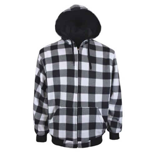black and white checkered hoodie