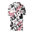 thumbnail image 5 of Staron Women's Casual Short Sleeve Hawaiian Print Button Down Shirt Blouse Comfy Relaxed Vacation Beach Top, XL, 5 of 5
