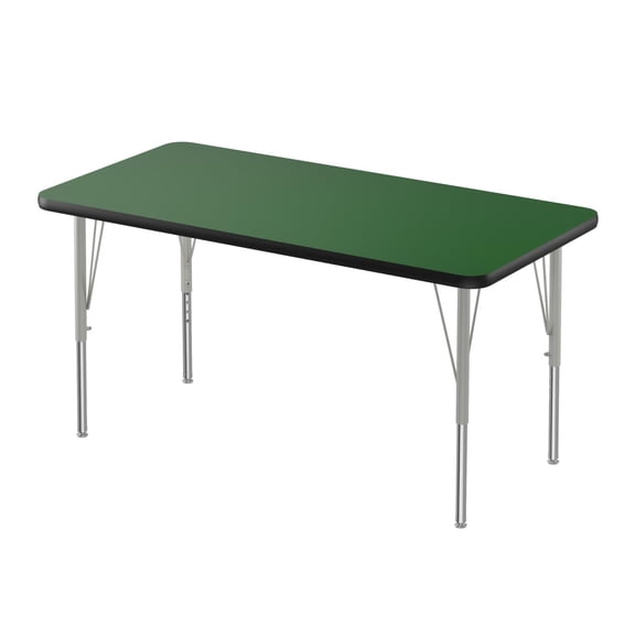 Correll Activity Tables With Green And Black Finish A2436-REC-39-14-09