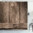 thumbnail image 1 of Ambesonne Prehistoric Country Shower Curtain, Heart on Wood, 69"Wx84"L, Umber, 1 of 3