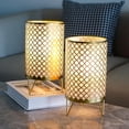 thumbnail image 2 of Set of 2 Battery Operated Lamp 9'' High Cordless Table Lamp Battery Powered Lanterns with 6H Timer, 2 of 6