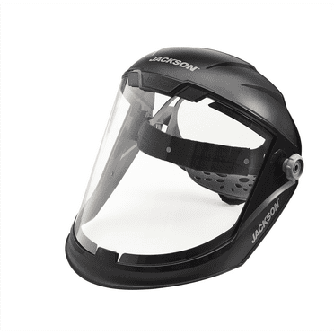 Jackson Safety Recyclable Face Shield, ABS Polycarbonate Black, 9.24" x 14.25" 0.040"