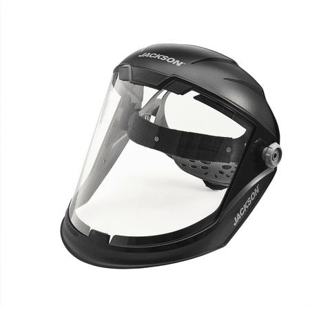 Jackson Safety - Face Shield - MAXVIEW Premium Series - 9.06  x 13.38  x 0.04  Window - Clear - 370 Speed Dial Headgear