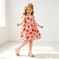 thumbnail image 7 of IFNWSV Girls Floral Print Sleeveless Summer Dresses Cotton A Line Beach Sundress Casual Dress with Pockets Multicolor 3-4 Years, 7 of 7