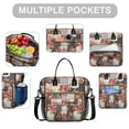 thumbnail image 2 of OBREWU Pioneer Flower Womens Lunch Box for Work,Insulated Large Pioneer Flower Lunch Bag for Women,Loncheras Para Mujer,Leakproof Adult Lunch Bag for Work,Beach,Travel,Picnic,Camping, 2 of 7