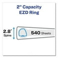 thumbnail image 3 of "Framed View Heavy-Duty Binders, 3 Rings, 2"" Capacity, 11 X 8.5, White | Bundle of 5 Each", 3 of 7