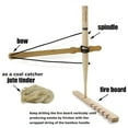 thumbnail image 7 of PSKOOK Bow Drill Kit Fire Starter Primitive Wood Survival Practice Friction Fire Tool Scout Outdoor Activity Kits for Teaching Outward Bound Training Generation 1, 7 of 7