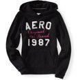 thumbnail image 1 of Sudadera Aeropostale con capucha para mujer Aero Original 87 color negro mediano, 1 of 1