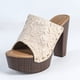 thumbnail image 4 of MKLEKYY Sandalias Flexi de Plataforma Con Tiras En El Tobillo y Tacón de Moda para Mujer Con Tachuelas, 4 of 4