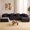 BLACK, variant on Vicluke 131" U Shaped Sectional Couches with Chaise Lounge, Modern Deep Seat Foam Boneless Cloud Sofa for Living Room, No Assembly Required (Gray)