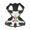 thumbnail image 4 of Gaeub Mardi Gras Carnival1 Gaeub Mardi Gras Carnival1 No Pull Dog Harness, Secure and Adjustable Pet Vest for Outdoor Activities - Medium, 4 of 8