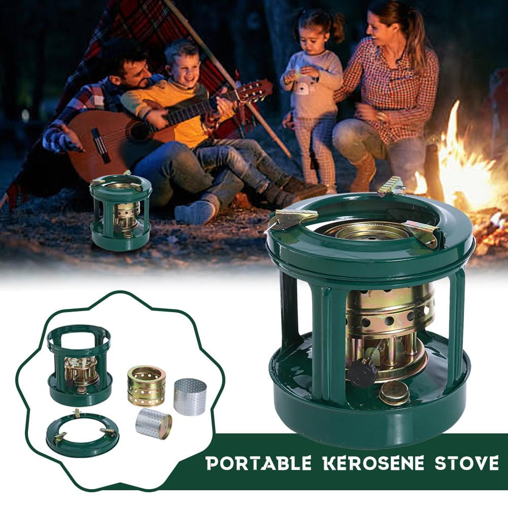 Portable 8-Wick Kerosene Camping Stove, Multi-Fuel Outdoor Heater for Emergency, Hiking and Picnic Use