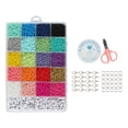 thumbnail image 1 of jifeng Jewelry Making Supplies Kits Kids DIY Alphabet Letter Beads with Elastic String, 1 of 9
