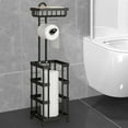 thumbnail image 6 of Esquirla Toilet Paper Holder Stand Multifunctional Storage Shelf Decoration Rustproof Sturdy Bathroom Accessories for Condos Household A, 6 of 8