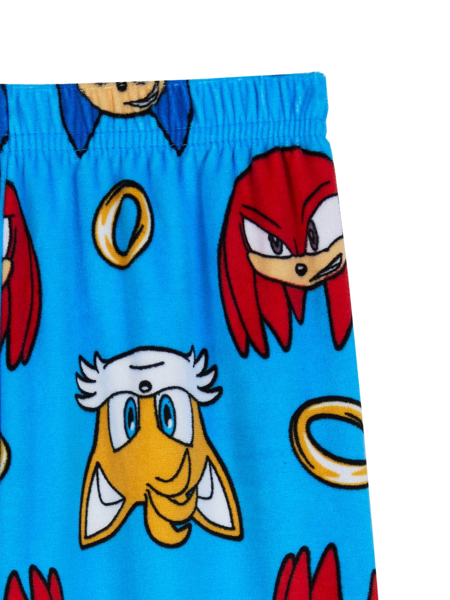 Sonic Boys Short Sleeve Sleep Top and Pants Pajama Set, 2-Piece, Sizes 4-12
