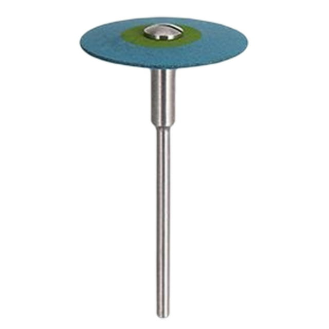 Ruedas de pulido de diamante de caucho de 26 mm para restauración de zirconio Azul Medio Grueso