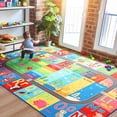 thumbnail image 5 of Homore Kids Learning Rugs Collection, Multicolor Kids Play Rugs ABC Numbers Shapes Educational Area Rug 72"x 108", 5 of 8