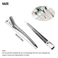 thumbnail image 3 of VONTER Professional Hair Sectioning Clips, Silver Metal Hair Clips for Women, Alligator Curl Clips for Styling, Duck Bill Clips for Girls Hair Accessories for Hair Salon Home DIY,3.54 inches (12 PCS), 3 of 9