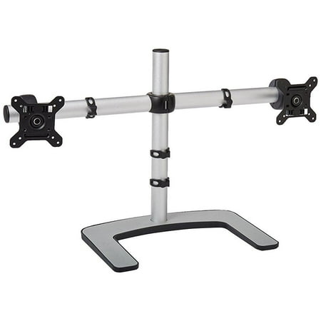 Atdec VFS-DH Dual Freestanding Horizontal Desk Monitor Mount (Supports two displays horizontally up to 27?) with horizontal or vertical orientation, swivelling heads and QuickShift mechanism, (Best Heads Up Display 2019)
