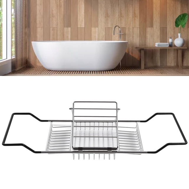 Support de Baignoire en Métal Rétractable et Amovible pour Hôtels et Salles de Bain